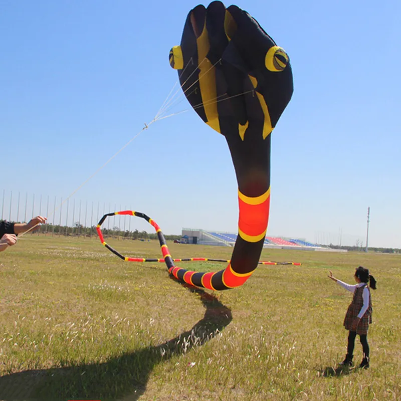 Kostenloser versand schlange weiche drachen professionelle drachen für erwachsene kite fliegen lenkung drachen aufblasbare kite großen drachen