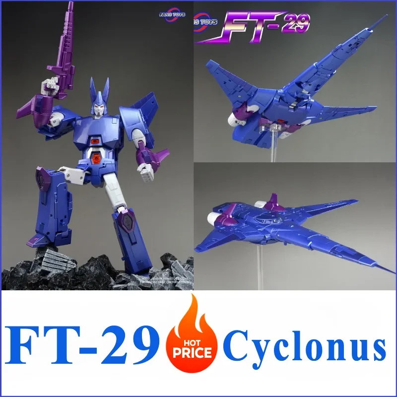 

В наличии, трансформирующая фигурка FansToys FT-29 FT29 Cyclonus Quietus, оригинальный цвет, МП, экшн-фигурка, игрушка-робот с коробкой