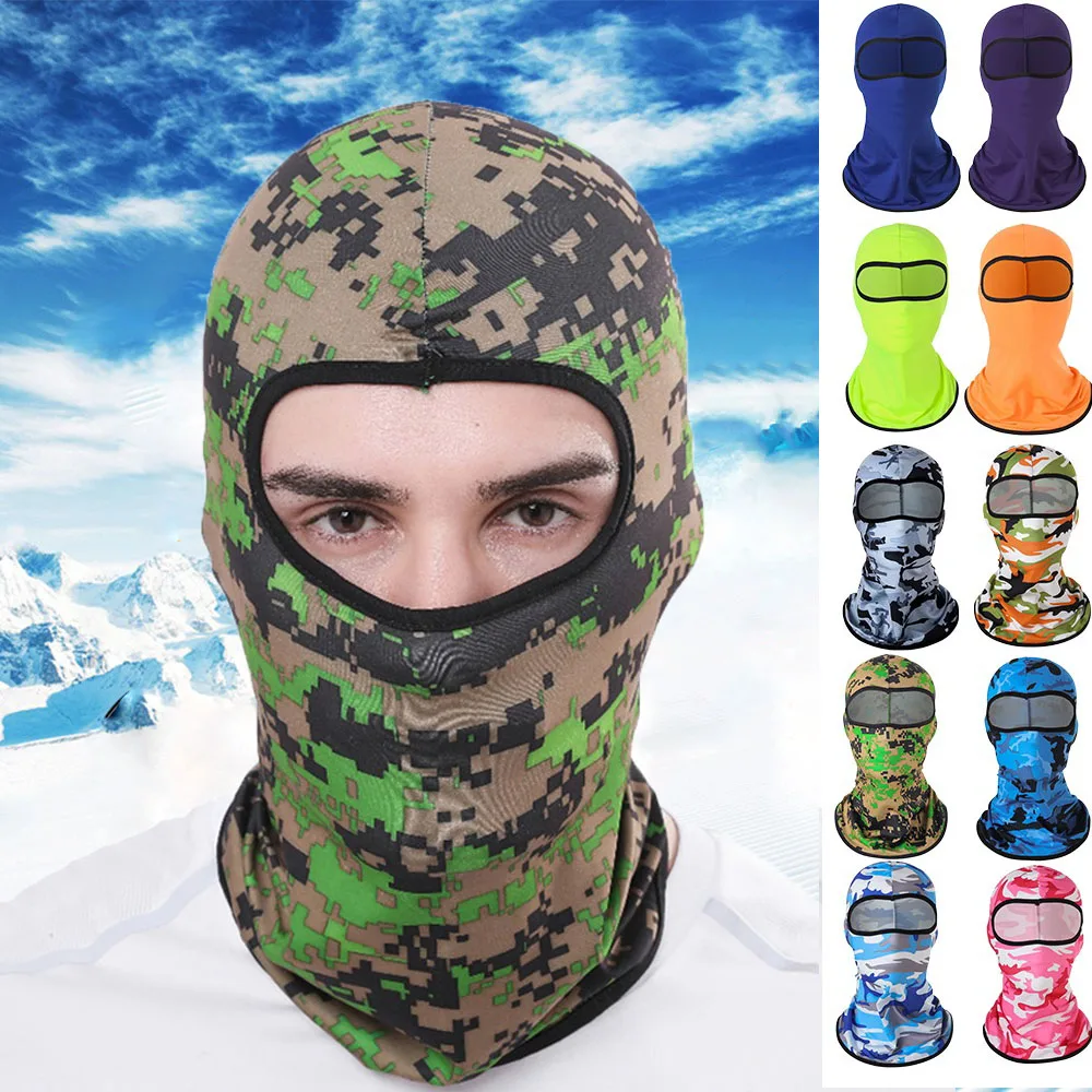 Camouflage Balaclava Full Face Scarf Men Cycling Hiking Helmet Blaclava Cap Buff On Neck