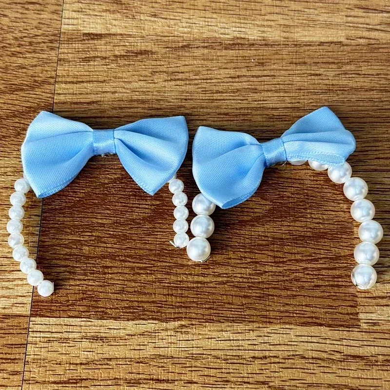 Fashion 1/6 Bjd Dolls Jewelry Hairband Pearl Bow Hairband 30cm Doll Jewelry Headwear Doll Hair Accessories