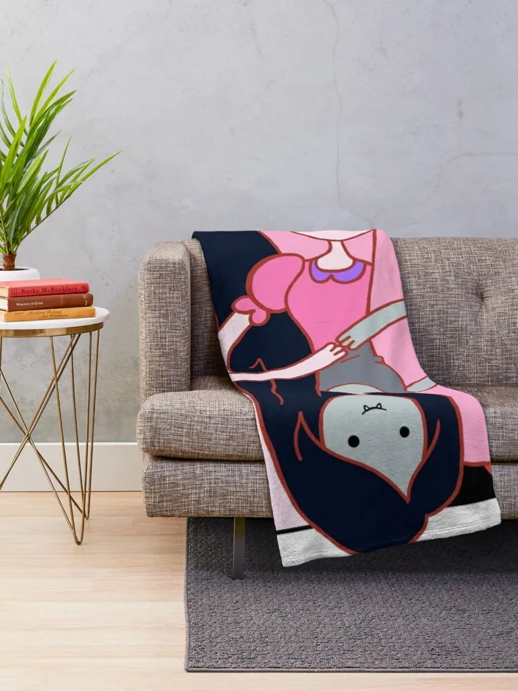 Princess Bubblegum and Marceline Queen of Hearts Throw Blanket