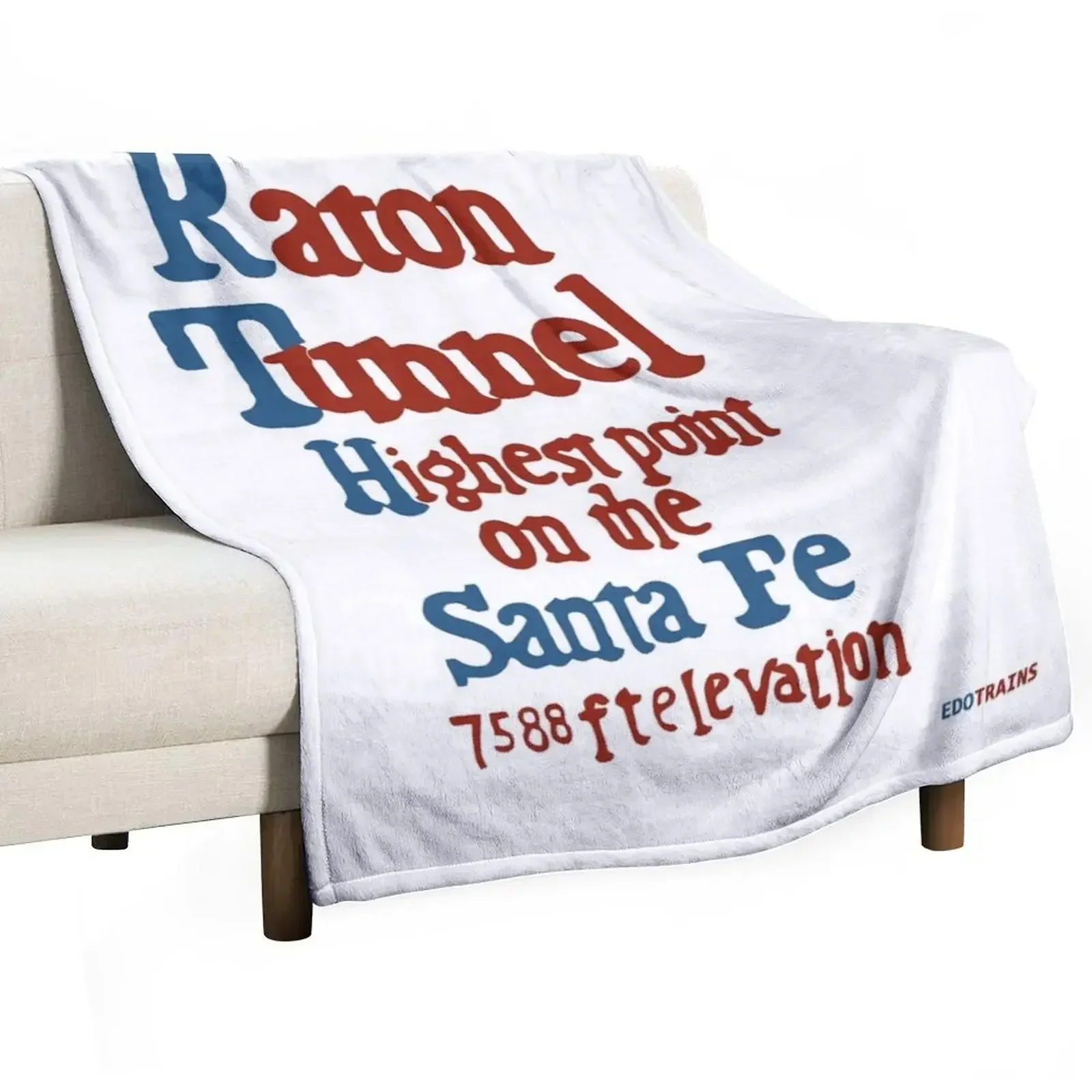 Raton Pass Sign - sign along Santa Fe Railroad Throw Blanket Decorative Throw Giant Sofa Sofa Quilt Blankets