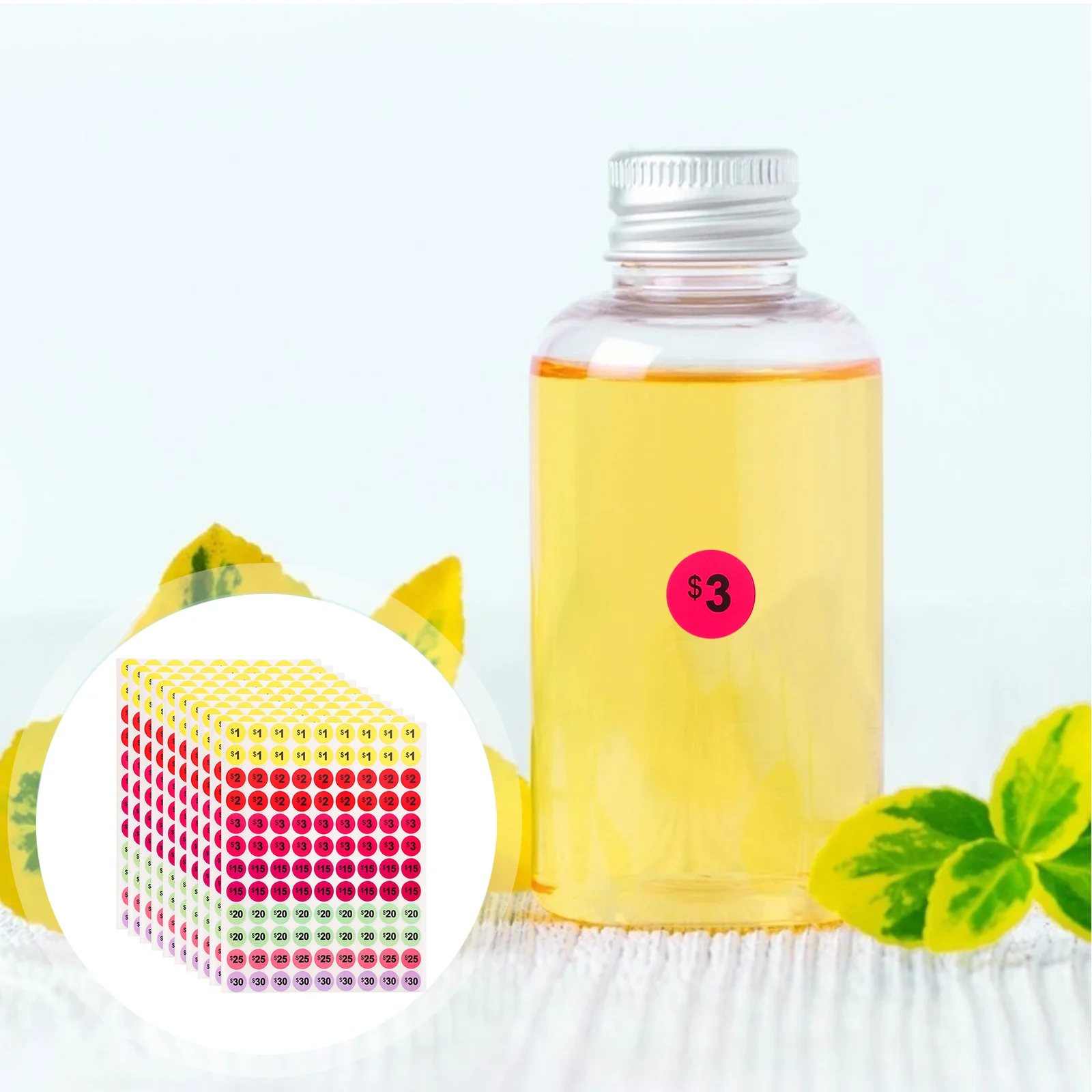 

10 Sheets Colorful Price Sticker Labels Adhesive Pricing Tags for Supermarket Small Business Sale Price Stickers