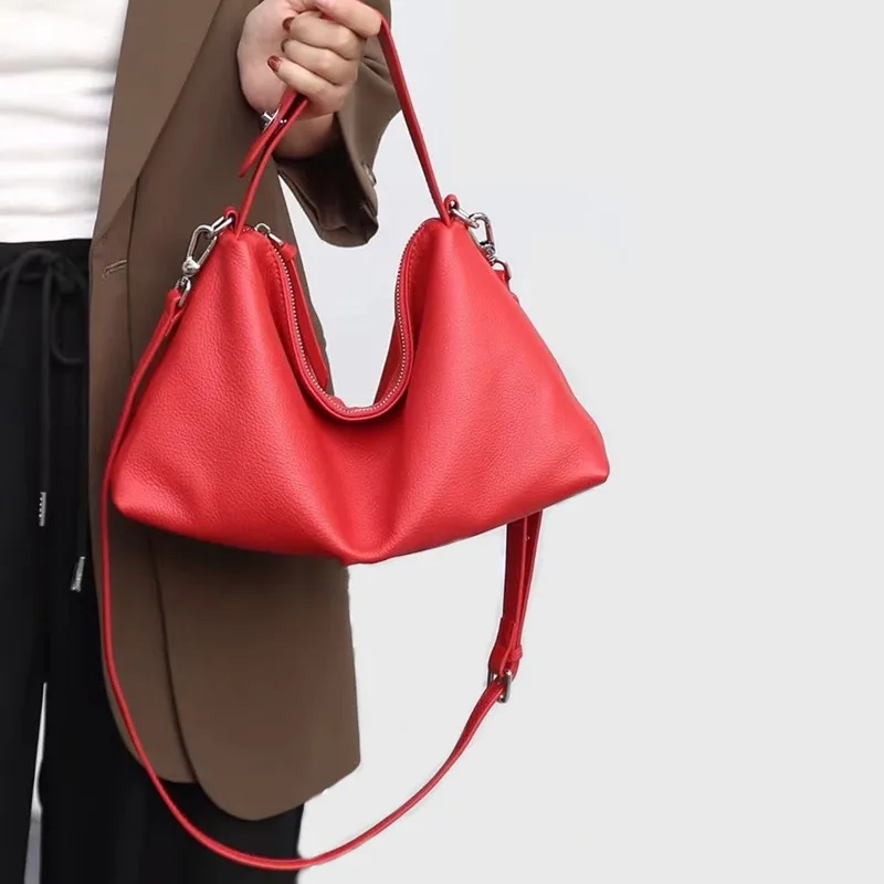 macio couro hobos crossbody bolsa para mulheres bolsa de couro genuino bolsa de ombro senhora qualidade inverno novo 2023 01