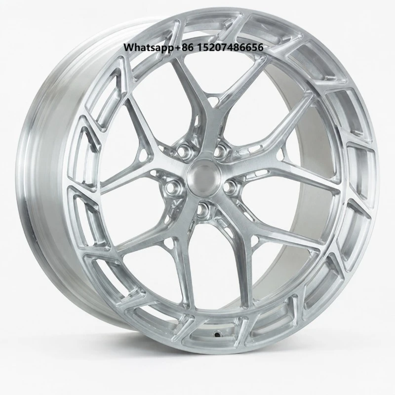 Custom Forged Wheel 15 to 26 Inch Brushed Aluminum Alloy Rims 5x114.3 5x130 6x139.7 5x120