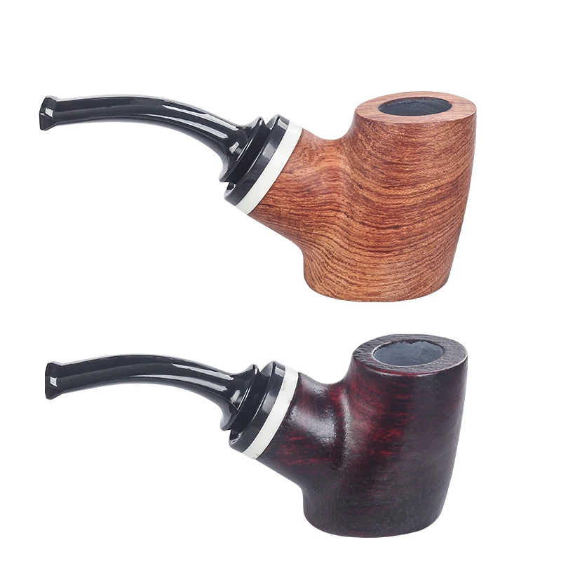 

CF303 Деревянная дымовая трубка Новое поступление дымовая табачная трубка модная мужская изогнутая маленькая курительная трубка