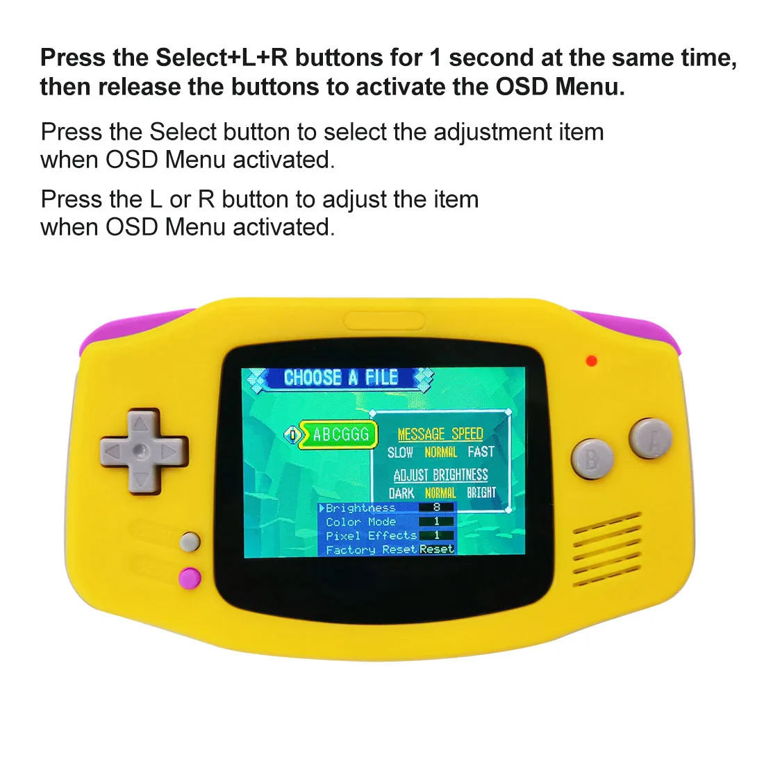 Легко установить 3,0 дюйма GBA IPS V5 комплекты ЖК-экранов для Gameboy Advance Console 15 уровней яркости Ретро Pixel mode с оболочкой чехол
