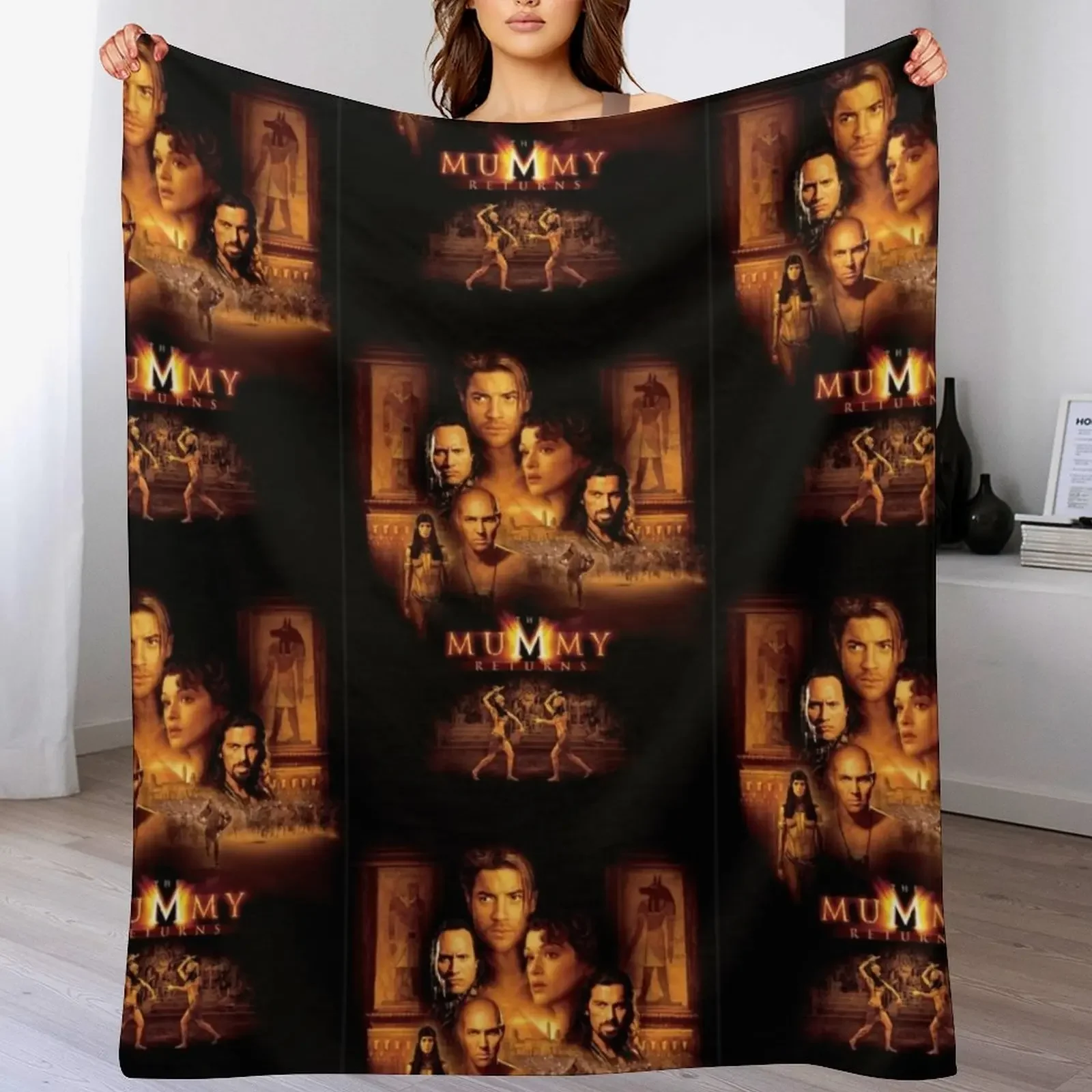 Brendan Fraser manta de buen día franela multiusos suave grandes mantas cálidas de invierno