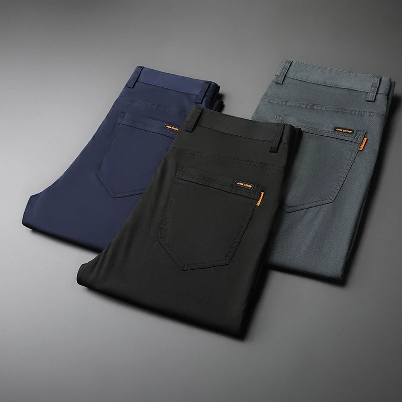 Pantaloni da tuta da uomo d'affari per giovani estate sottile traspirante fresco semplice e confortevole Versatile Casual abbigliamento formale pantaloni da tuta