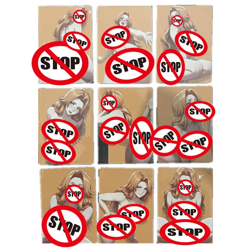 9 قطعة/المجموعة الكلاسيكية أنيمي أنثى شخصية مثير عارية بطاقة الموت ماتسوموتو رانجيكو هواية لعبة تنافسية هدية DIY جمع بطاقة