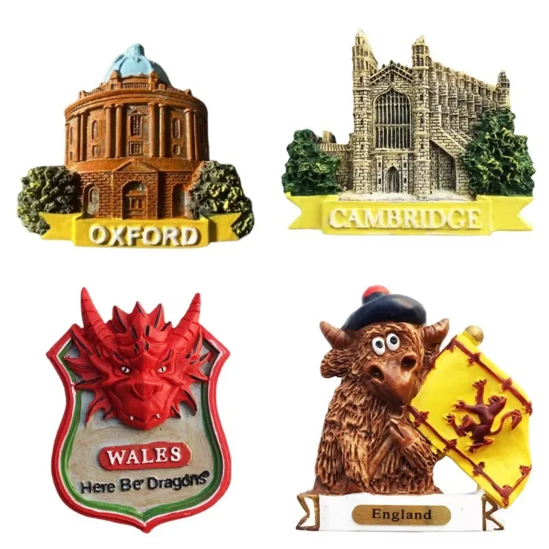 Great Britain Fridge Magnets London Tower Bridge Big Ben Scotland England Wales United Kingdom Souvenirs Fridge Stickers Gifts