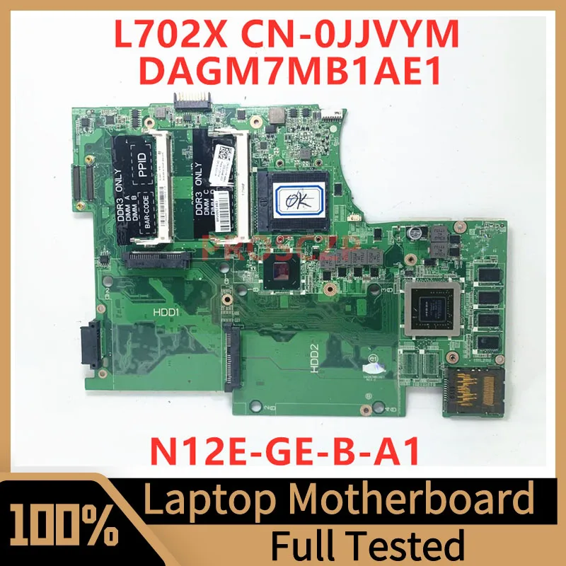 

CN-0JJVYM 0JJVYM JJVYM Mainboard For DELL XPS L702X Laptop Motherboard DAGM7MB1AE1 With N12E-GE-B-A1 SLJ4N 100% Full Tested Good