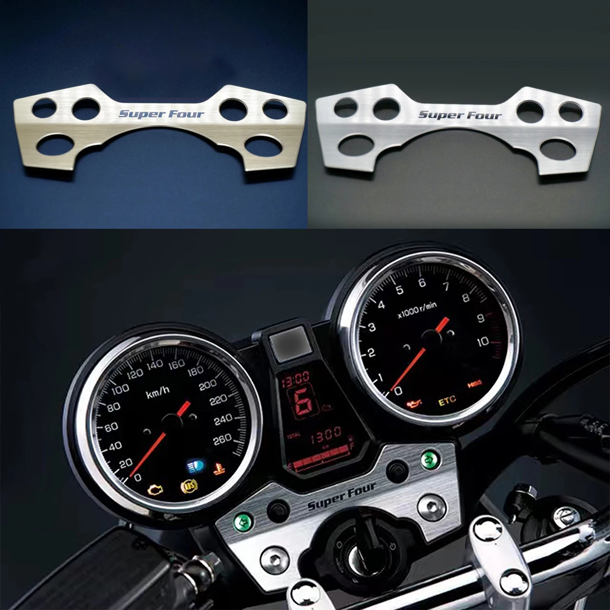 

Motorcycle instrument accessories suitable for Honda CB400 SF CB1300 aluminum alloy decorative panel