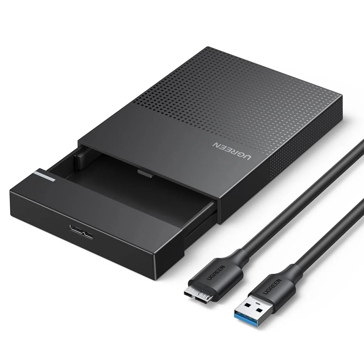 

UGREEN Hard Drive Enclosure 2.5 Inch SATA to USB 3.0 Tool-Free 9.5mm SSD HDD Case External Computer Laptop Hard Disk Enclosure