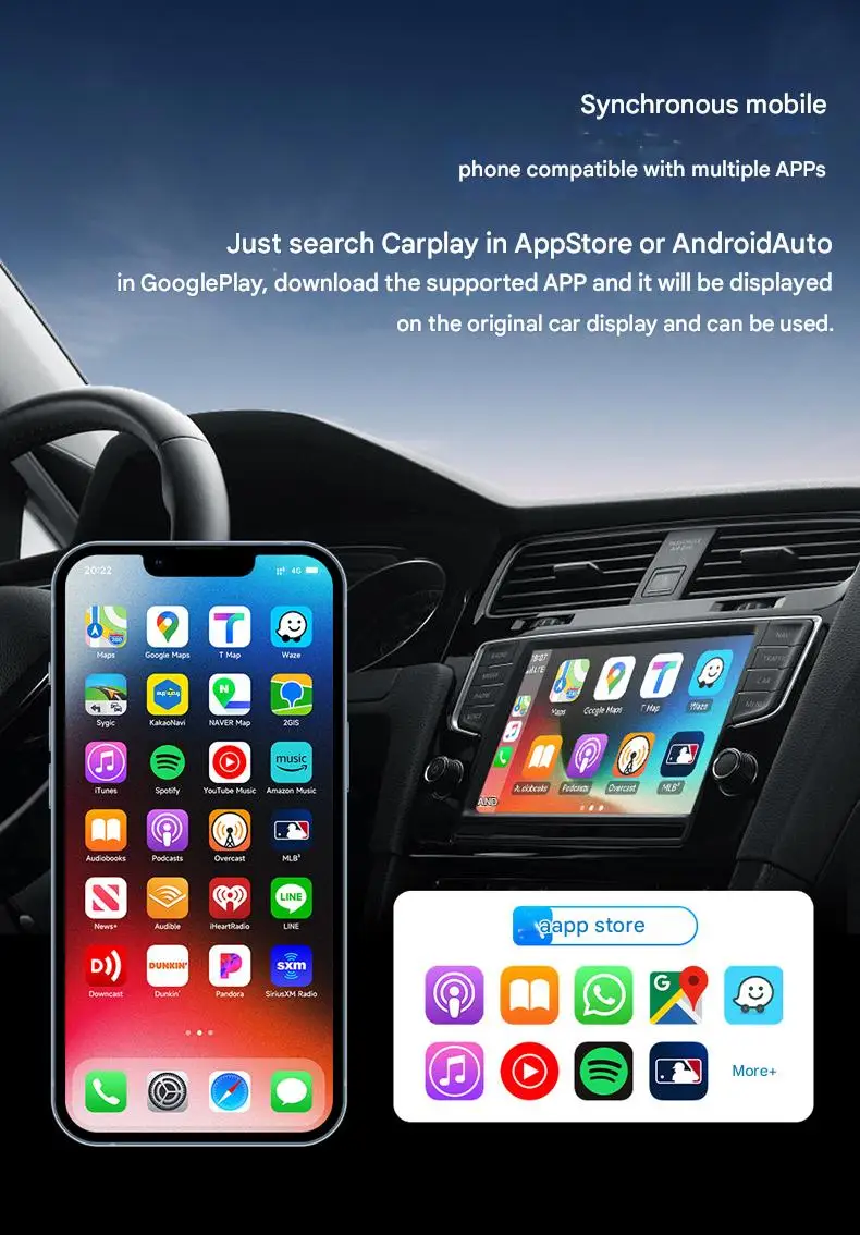 2025 جديد لاسلكي CarPlay أندرويد محول السيارات 2 في 1 الذكية سيارة صغيرة AI صندوق WiFi BT5.0 ل Havel كيا فولفو أودي MG VW هيونداي
