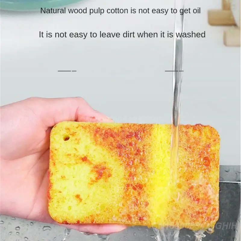 1/2/3PCS Sponge Wipe Fast Cleaning Wood Pulp Cotton Wood Pulp Sponge Sponges Sponge Rub Modern Minimalist Dishwashing Sponge