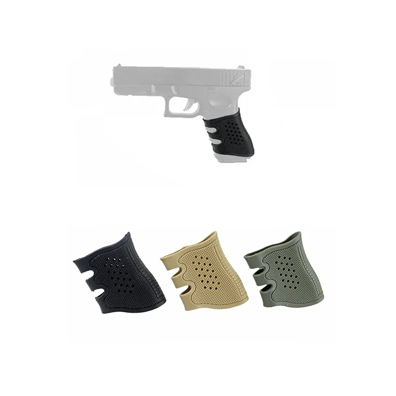 Tactical Handgun Anti-Slip Soft Adhesive Protect Cover Grip Glove Tactical Holster for Glock Hunting Black Green Gun Accesories