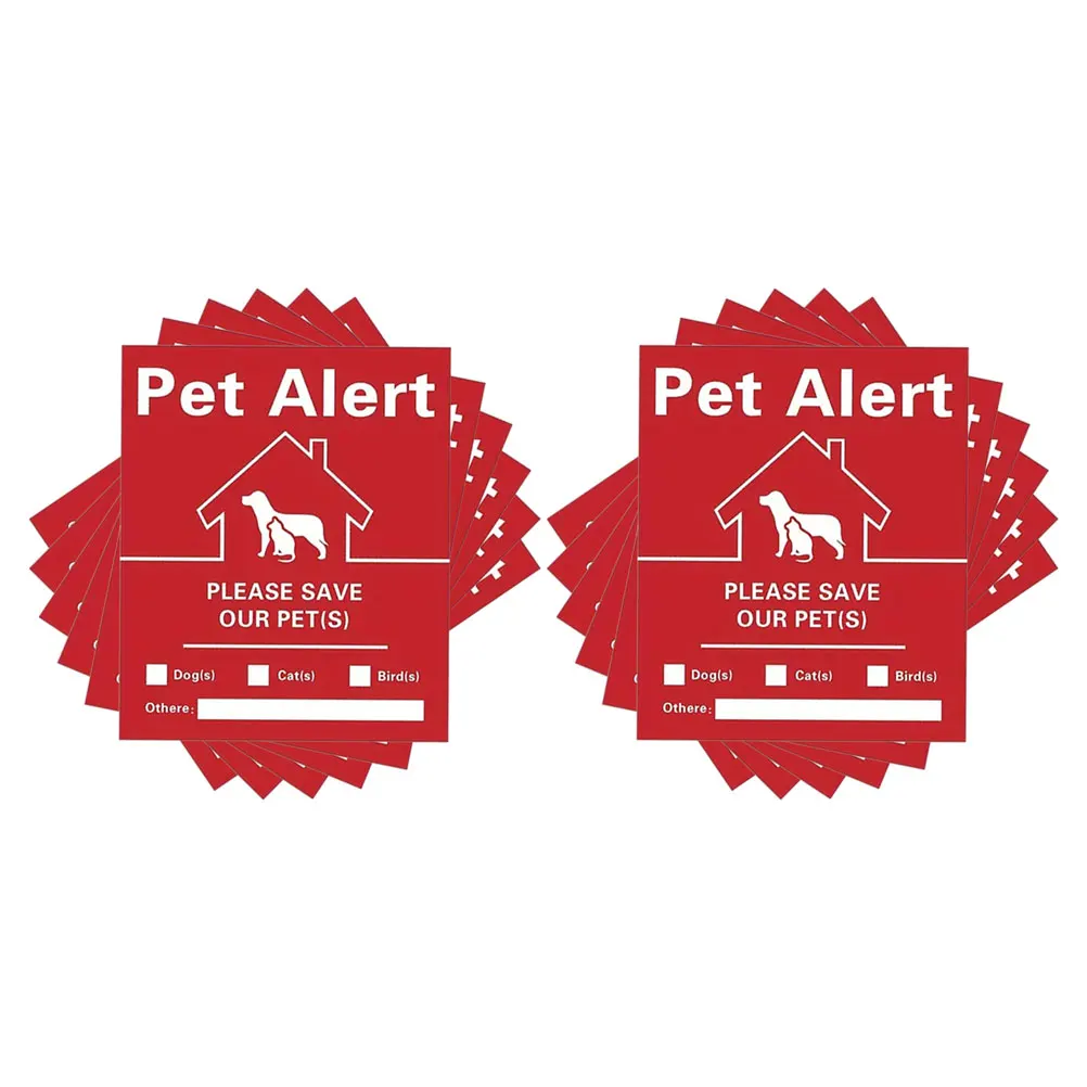 Haustiere Alarm Sicherheit Feuer Rettung Aufkleber Notfall Rettung Aufkleber Home Alert Aufkleber Finder Fenster Aufkleber