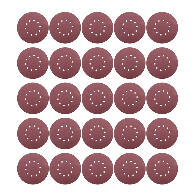 225Mm Sanding Discs,25Pcs P120 Grit 10 Hole Round Sandpaper Pads,For Drywall Sander Long-Neck Sander Sanding Giraffe