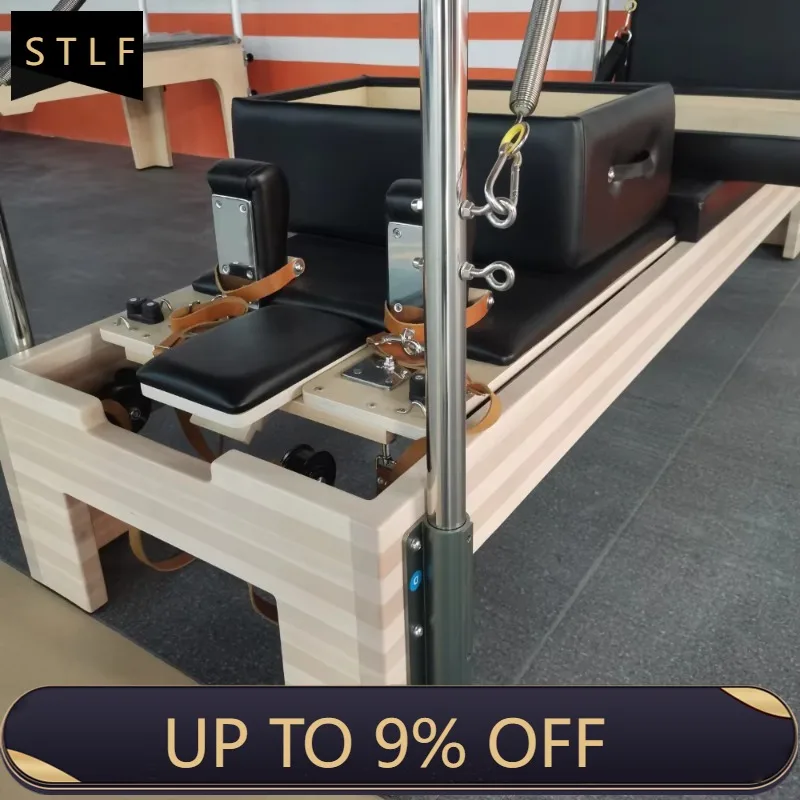 

YTYIN Premium Custom Reformer with Inside Footbar - Maple Wood for Yoga & Pilates Studio