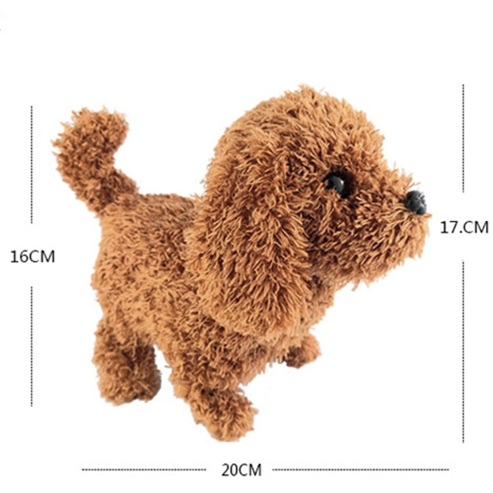 อิเล็กทรอนิกส์ตุ๊กตาเดินจําลองสุนัข Interactive Retriever ลูกสุนัขของเล่นเด็กสัตว์เลี้ยงเด็กตุ๊กตาของขวัญวันเกิดคริสต์มาส