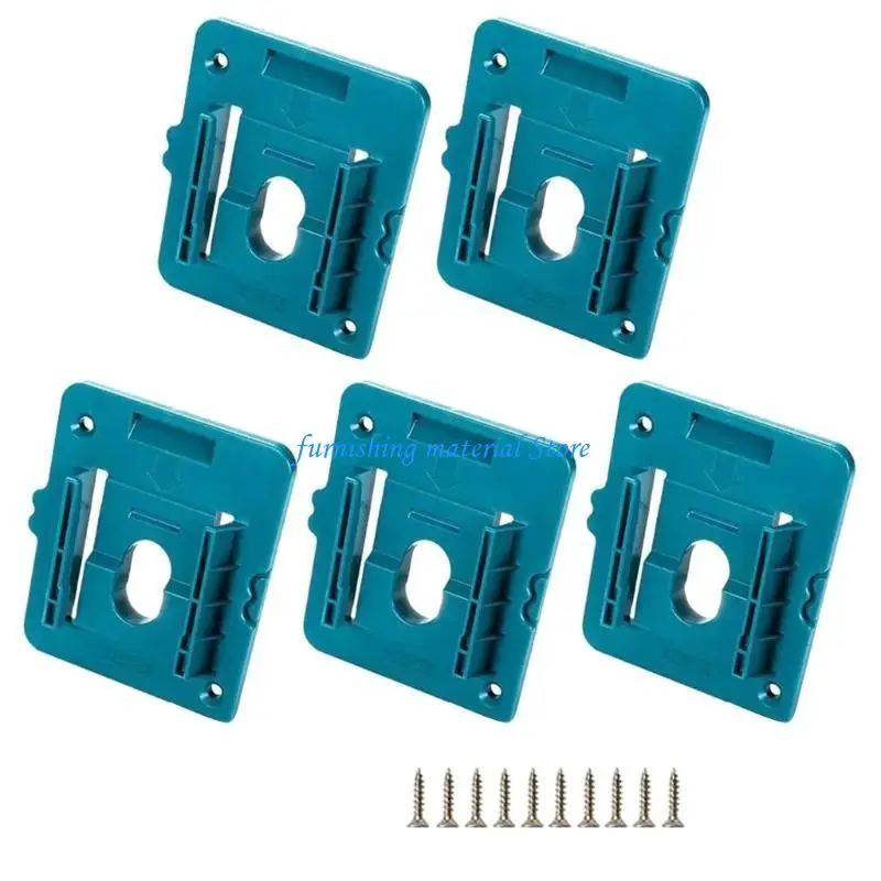 

Y5GD 5Pcs Holder Battery Storage Rack for 18V BL1850 BL1840 Battery Wall Mount Tool