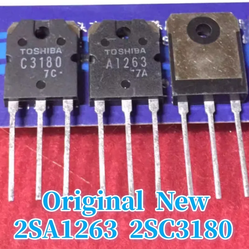 5 pares 2SA1263/2SC3180 Originales, Nuevos y Genuinos A1263/C3180