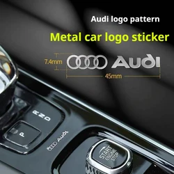 Car Metal Sticker For Audi High-end Decoration Center Console Wiper Rear View Mirror Window Exterior Interior Sticker Accessorie