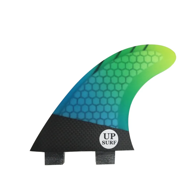 Surfboard Fins M Size For Surfing Fins UPSURF FCS Tri Fins Thruster Carbon Fiber Fins Quillas Double Tabs Fins G5