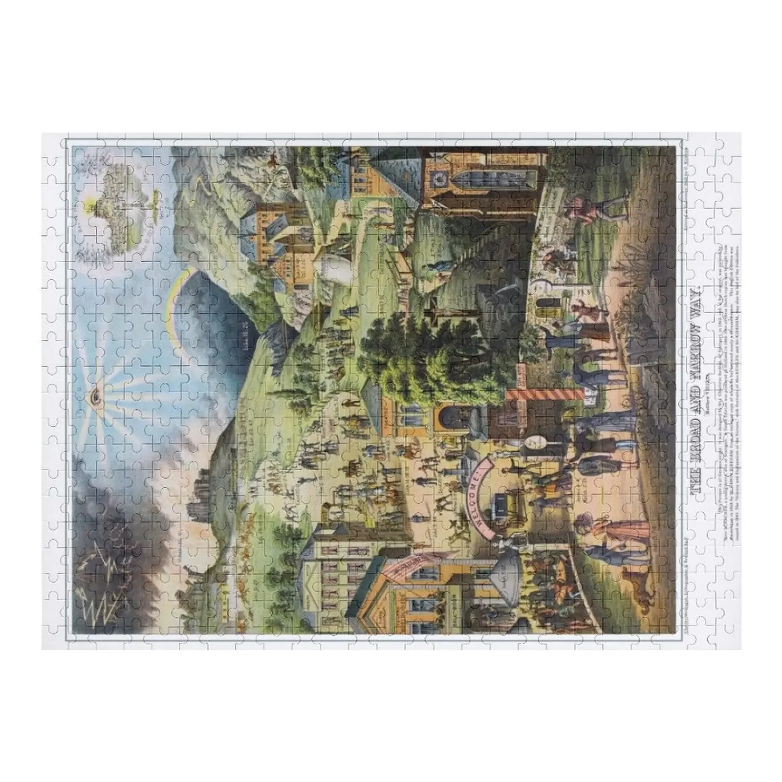 

Пазл «Брикий и узкий путь» — английское издание 1883, персонализированный персонализированный подарок для ребенка