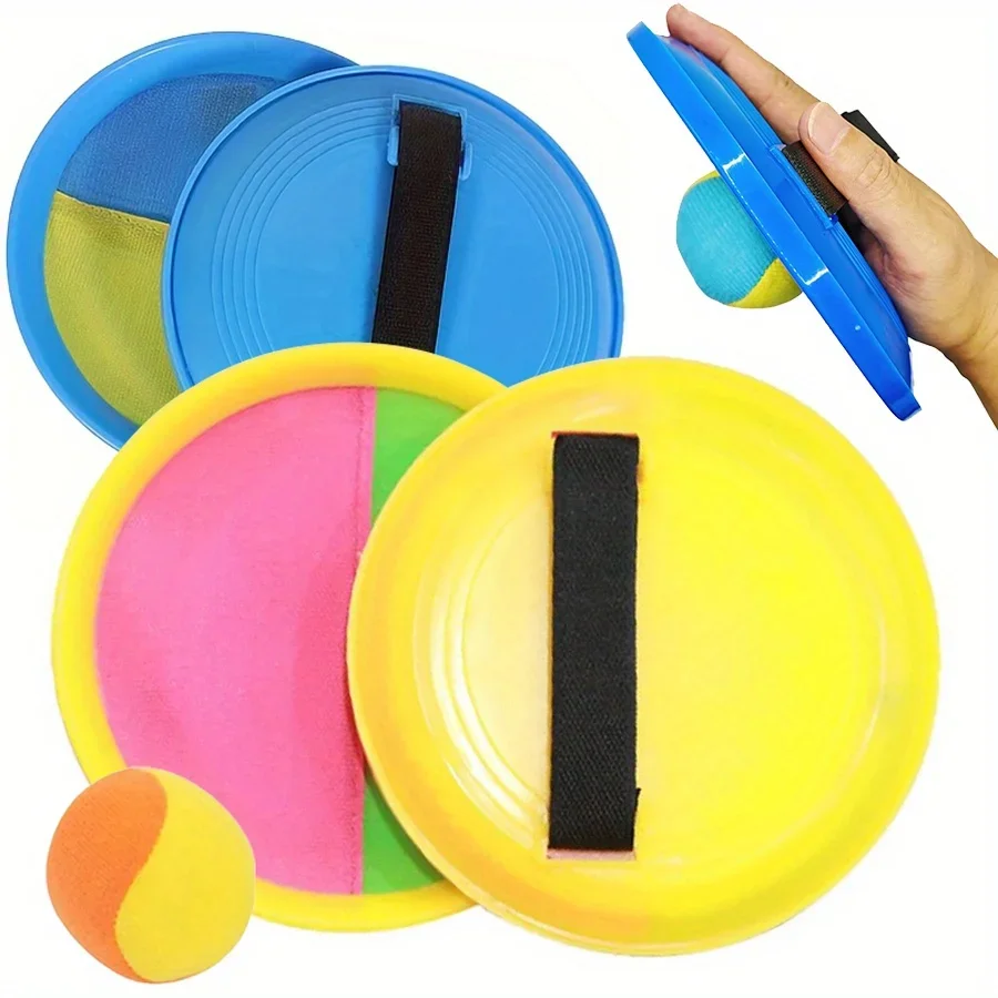 

Набор липких мячей с мягкими мячами для улицы/в помещении, игра для ловли, забавная семейная спортивная деятельность, безопасный портативный задний двор JXB