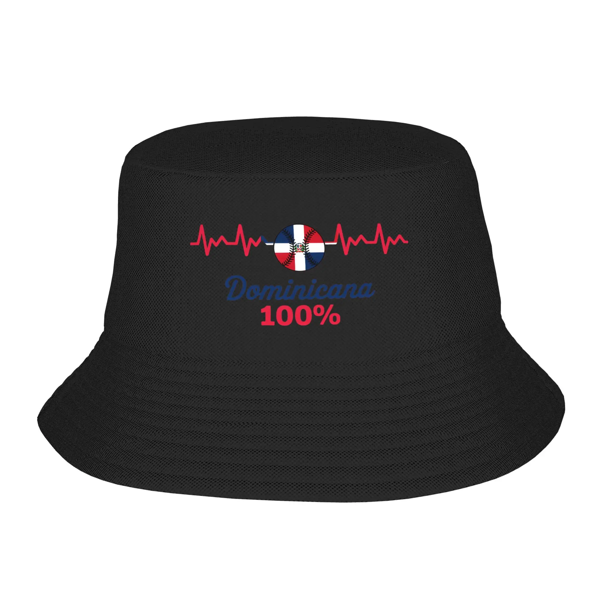 Dominican Republic Baseball  Bucket Hat Gift For Girls Harajuku  Vocation Caps For Travel UV Protection