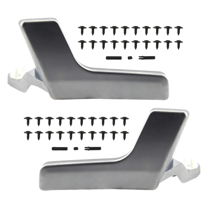 NEW-Interior Door Handle Repair Kit Left And Right For Mercedes-Benz X204 GLK-Class W204 C-Class Plastic Matte Silver