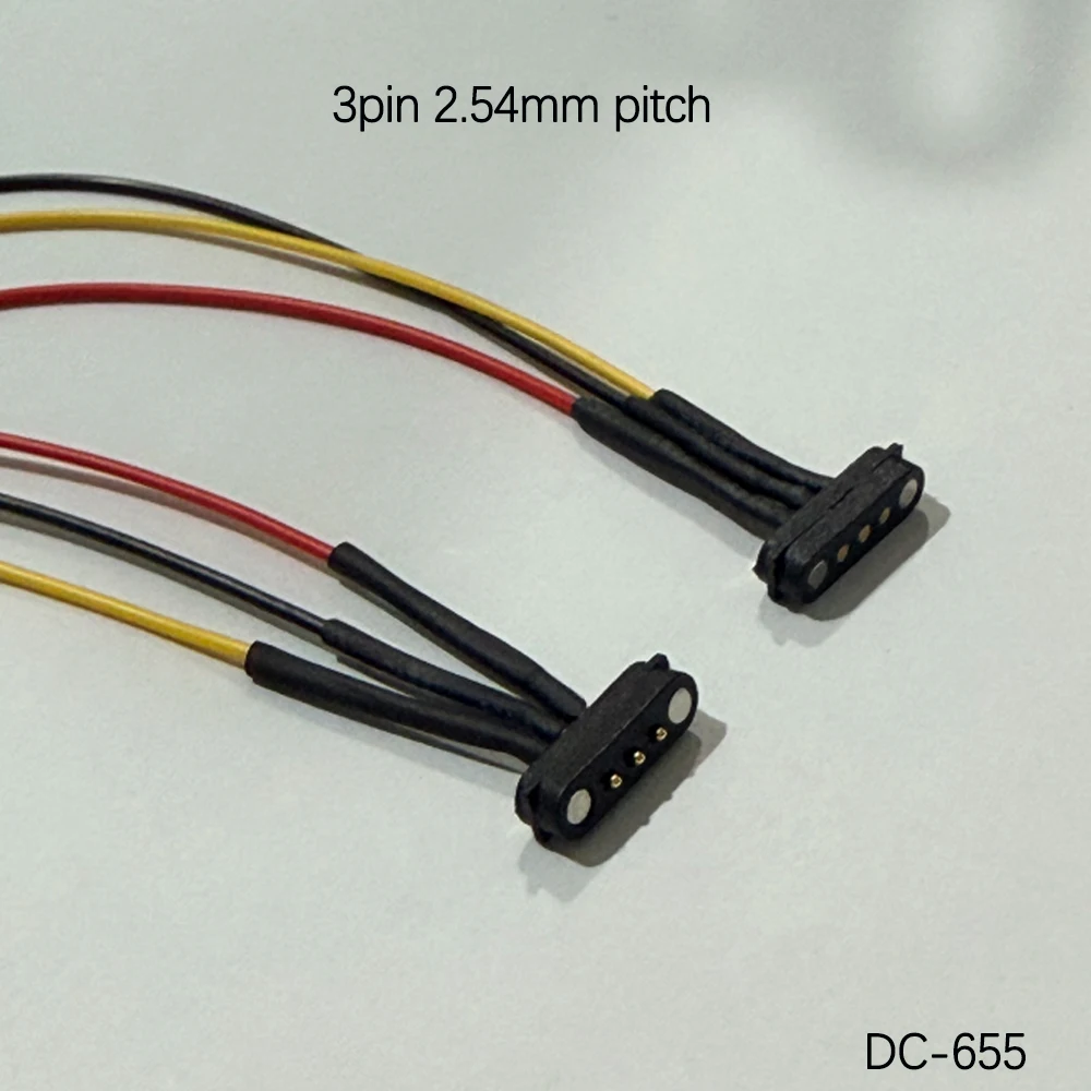 1 Paar 2A DC Magnetischer Pogo-Pin-Stecker 2-Pin 3 4 5P Pogopin Stecker Buchse Abstand 2,8mm 2,5mm Federbelasteter DC-Stromanschluss DC-Stecker – Detail 2