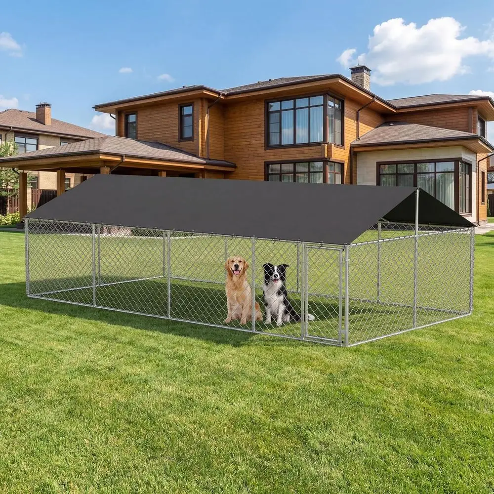 

Extra-Large Heavy-Duty Outdoor Dog Kennel with Secure Lock (236 x 118)