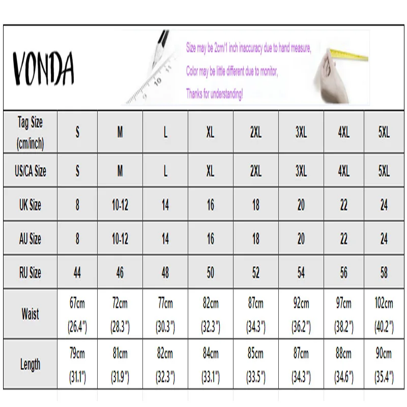 VONDA Plus Size Maxi Skirts 5XL Women Asymmetrical Fashion Satin Bottoms Solid Elegant Belted High Waist Long Jupes Faldas Saia view 6
