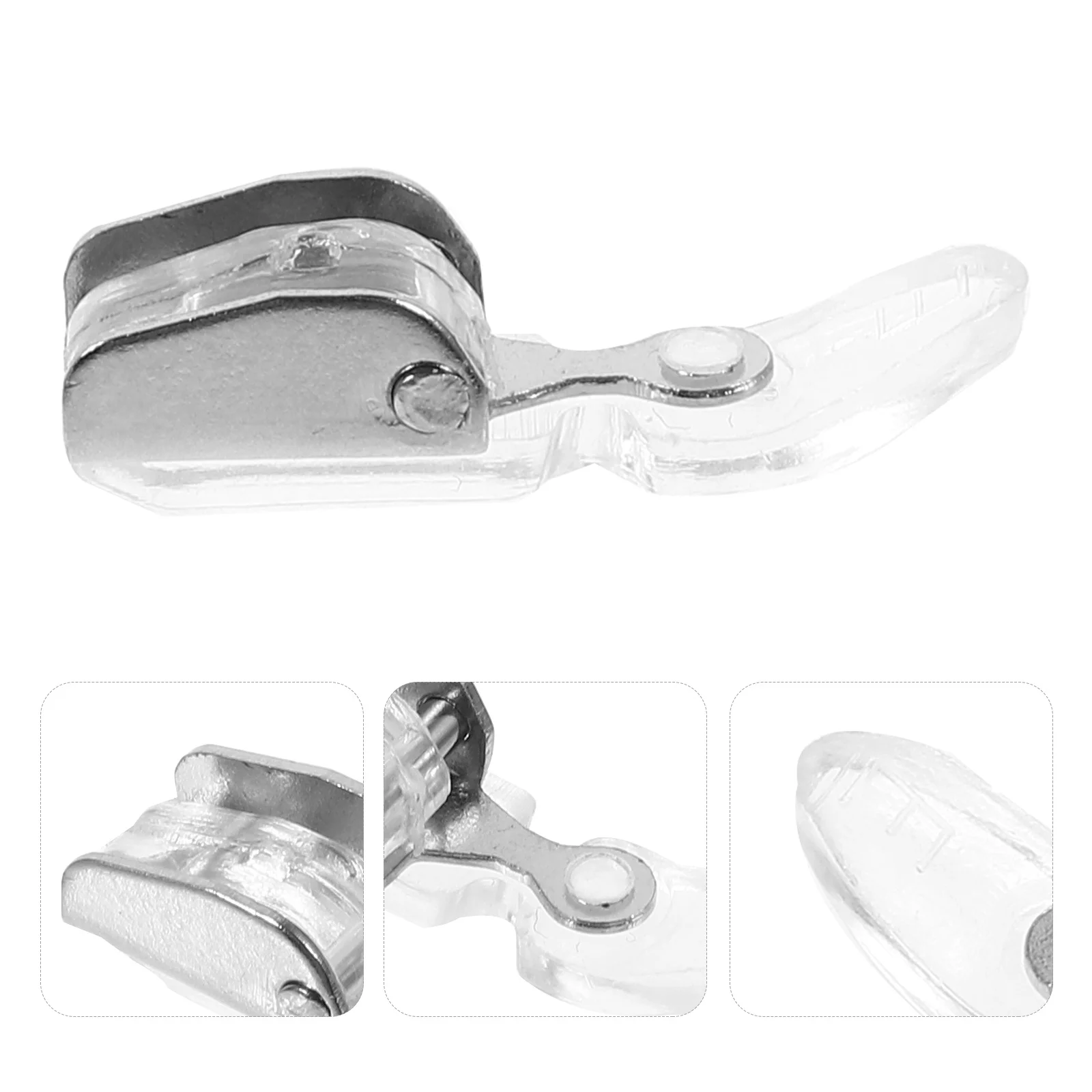 

4Pcs Zipper Presser Feet Stainless Steel Durable Replaceable Household Sewing Machine Foot Convenient Multi-Function Stitching