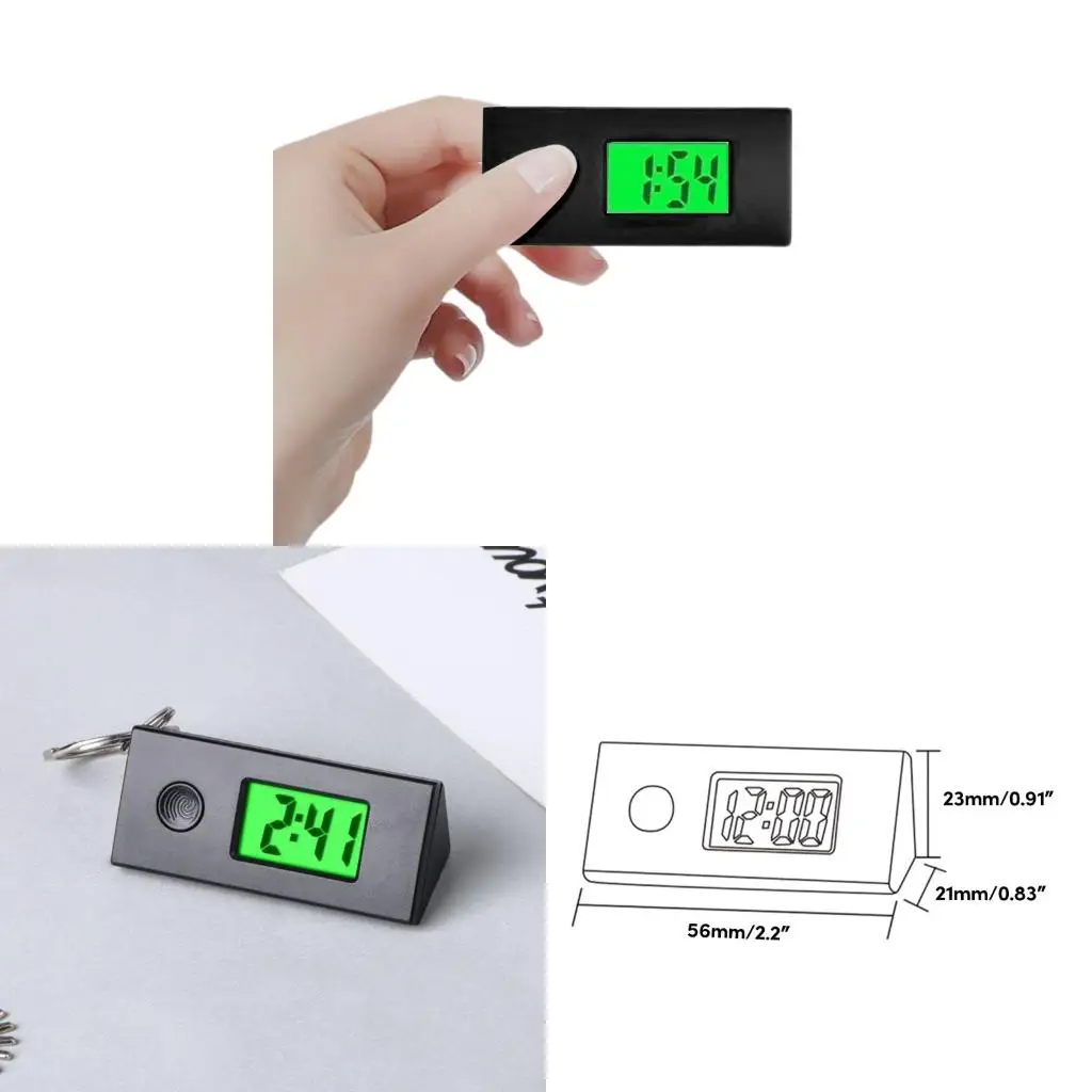 

Handy Student Time Table Keychain Luminous Electronic Watch Organize Exam Time