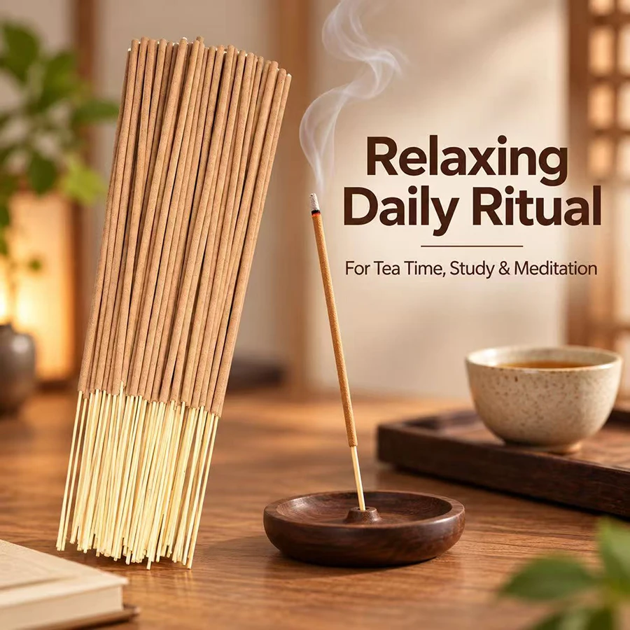 Jade sandalwood aromatherapy sticks are suitable for use on Christmas, Thanksgiving, and Halloween, adding a festive atmosphere