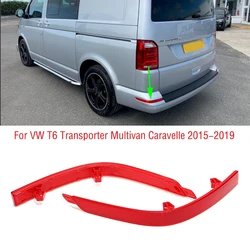 For VW T6 Transporter Multivan Caravelle 2015-2019 Car Rear Bumper Brake Light Tail Warming Turn Signal Reflector Lamp Cover