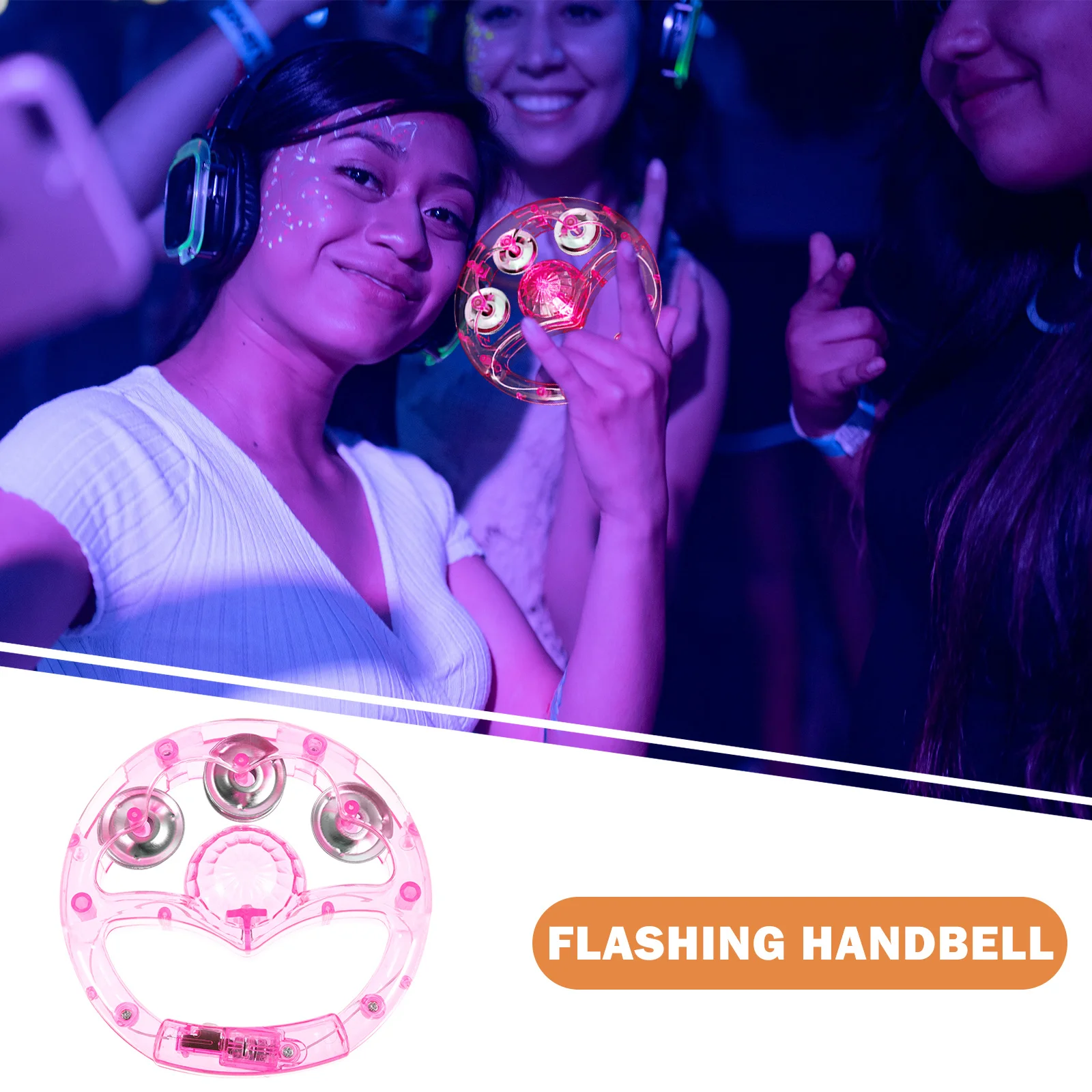 2 قطعة تضيء يده الدف هش الصوت حفلة Ktv آلة موسيقية الكبار الموسيقية للبصر #2