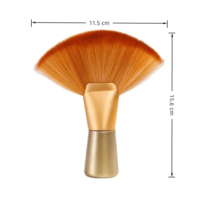 Hair Cutting Neck Duster Brush Fan-Shaped Soft Bristle Gentle Skin-Friendly Cleaning Tool for Salon Home Use