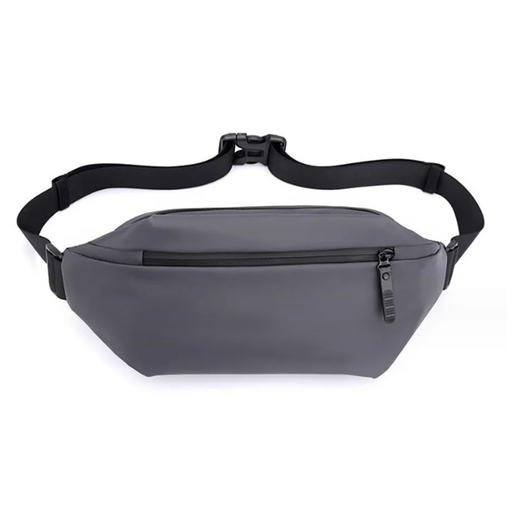 Bolso de cintura para hombre, bandolera de hombro informal para exteriores, multifuncional, impermeable, de viaje, para correr