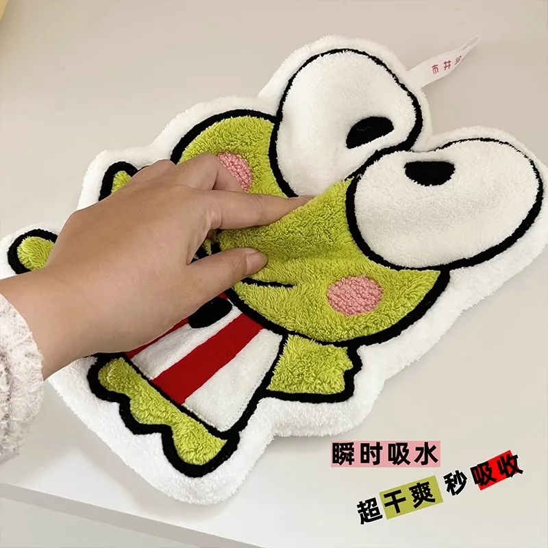 Sanrio Hello Kitty My Melody Pochacco Cartoon Cute Hand Towel Water-Absorbent Coral Fleece Kitchen Decor Quick-Drying Kids Towel
