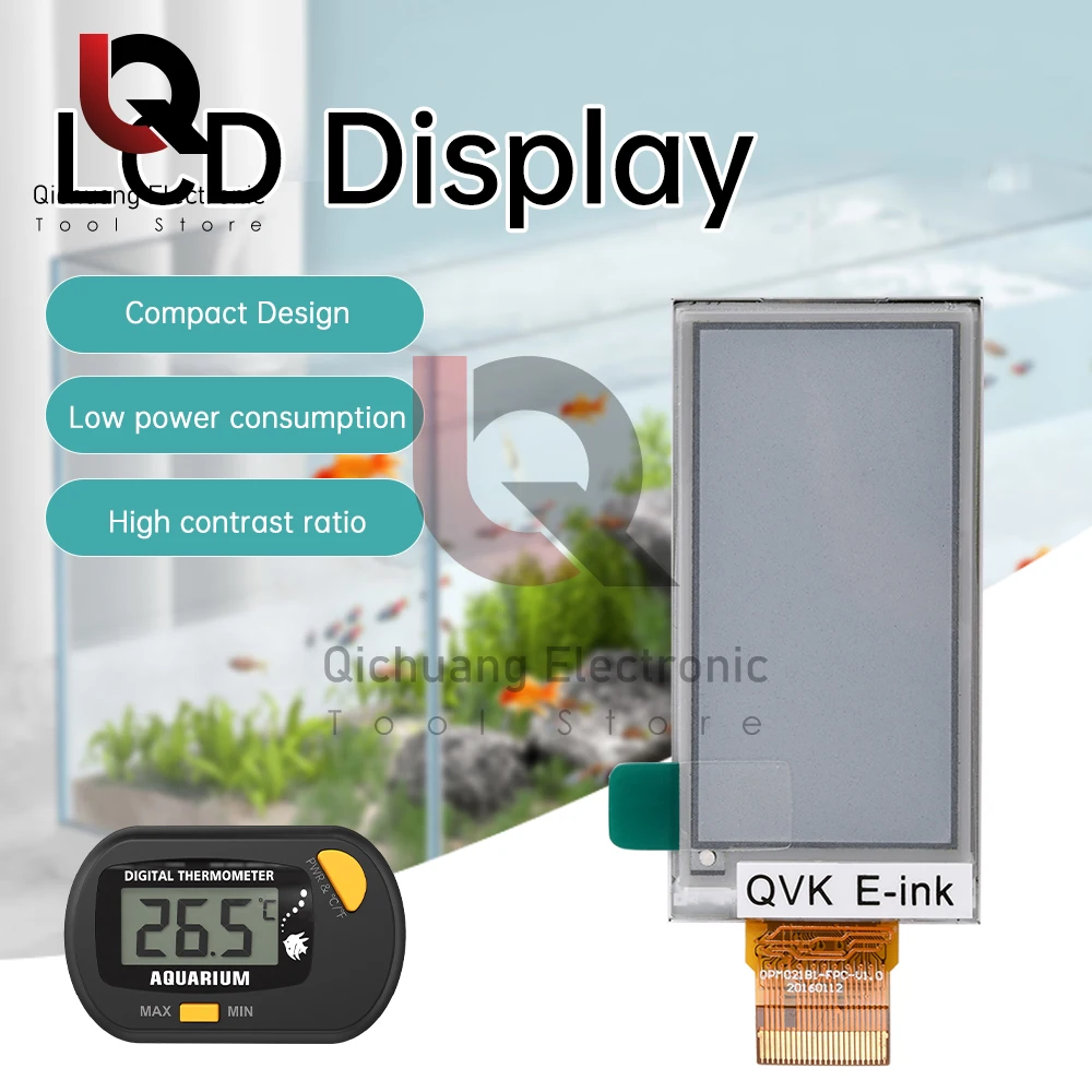 OPM021B1-FPC Version Display 122 * 250 Resolution For Smart Thermostat Repair Screen LCD 3.3V/5V Power Supply -20℃~70℃