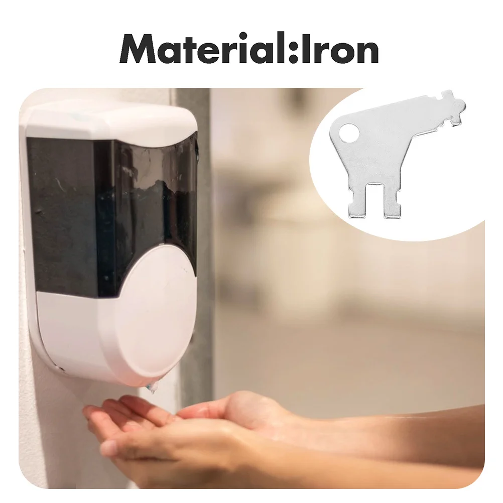 

10pcs Toilet Key Commercial Paper Towel Lock Replacement Key For Soap Dispenser Roll Paper Dispenser Durable Security Design