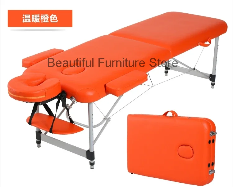 Headboards Folding Bed Massage Pedicure Facial Portable Lash Salon Tables Tattoo Spa Cama Dobravel Beauty Furniture LJ50MB