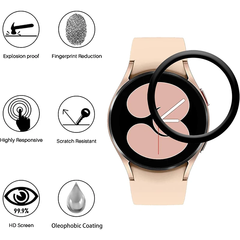 Screen Protector Film For Samsung Galaxy Watch 7 6 5 4 40mm 44mm Full Coverage 3D Curved Cover Galaxy 7 Accessories Not Glass