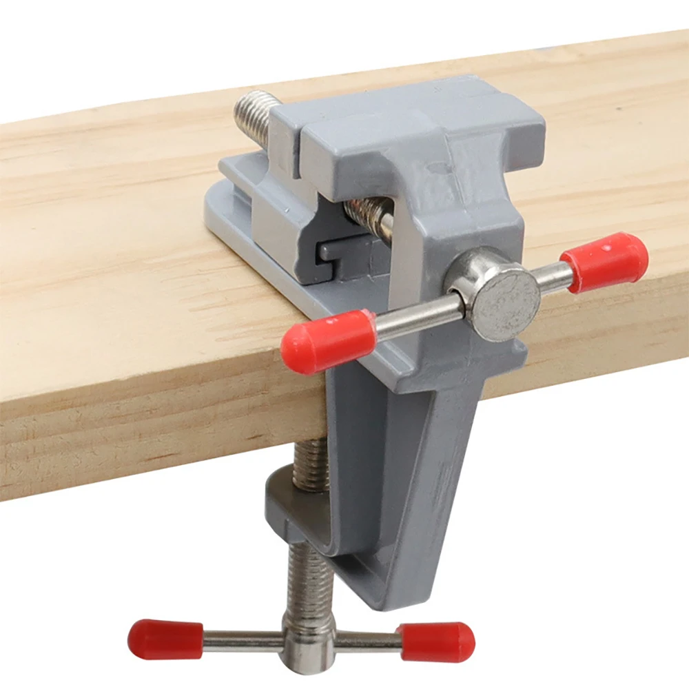 Mini Aluminium Alloy Table Bench Clamp Vise Multi-functional Bench Vise Table Screw Vise for DIY Craft Mold Fixed Repair Tool