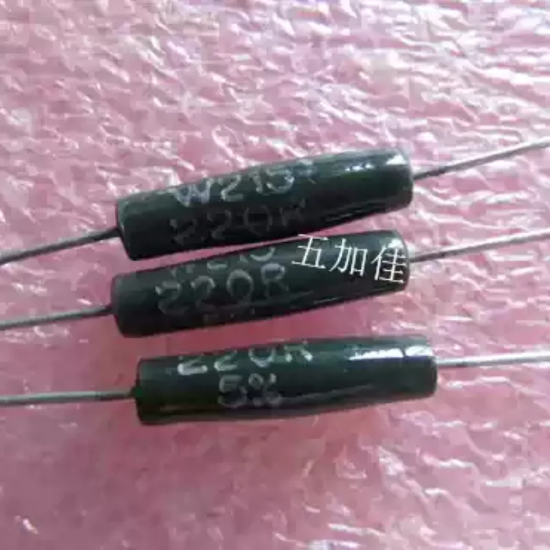 10-100pcs W215 220R 220 Ω 5W 5% British enamel resistance